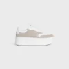 CELINE – Sneaker con blocco e motivo Triomphe in pelle di vitello CELINE – Sneaker con blocco e motivo Triomphe in pelle di vitello