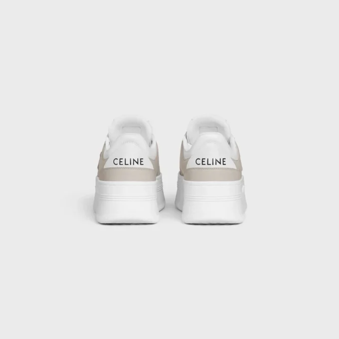 CELINE – Sneaker con blocco e motivo Triomphe in pelle di vitello CELINE – Sneaker con blocco e motivo Triomphe in pelle di vitello