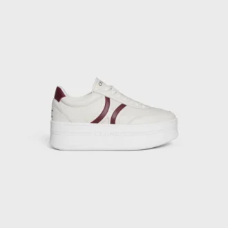 CELINE – Sneakers con Block, parte posteriore Triomphe e suola con zeppa in pelle di vitello