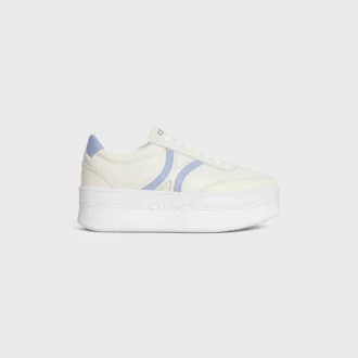 CELINE – Sneakers con Block, parte posteriore Triomphe e suola con zeppa in pelle di vitello