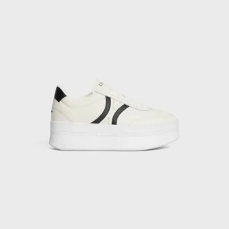 CELINE – Sneakers con Block, parte posteriore Triomphe e suola con zeppa in pelle di vitello