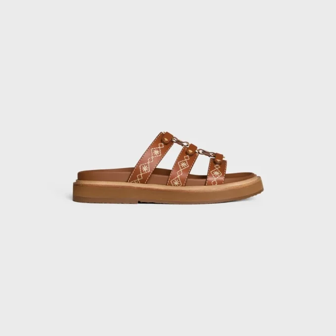 CELINE – Tippi Slide in pelle di vitello ricamata CELINE – Tippi Slide in pelle di vitello ricamata