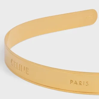 Cerchietto sottile CELINE Paris in acciaio