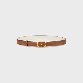 Cintura CELINE Alix reversibile media da 25 mm in Taurillon