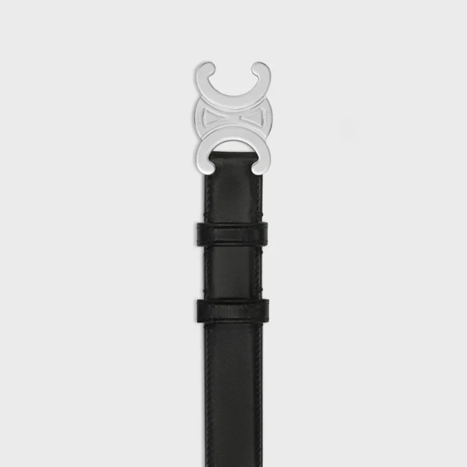 Cintura Triomphe 25 mm in pelle Taurillon Cintura Triomphe 25 mm in pelle Taurillon