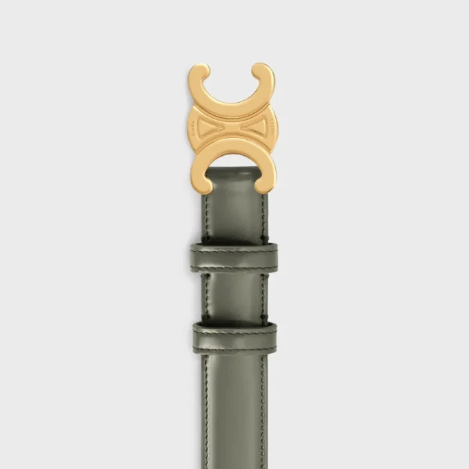 Cintura Triomphe 25 mm in pelle Taurillon Cintura Triomphe 25 mm in pelle Taurillon