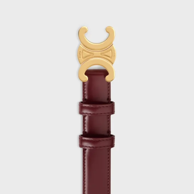 Cintura Triomphe 25 mm in pelle Taurillon Cintura Triomphe 25 mm in pelle Taurillon