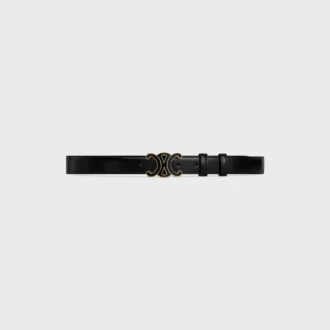 Cintura Triomphe media da 25 mm in pelle Taurillon