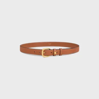 Cintura Vivienne 25 mm in pelle di vitello naturale