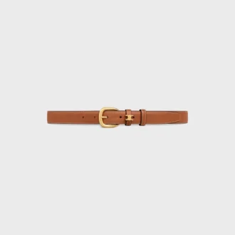 Cintura Vivienne 25 mm in pelle di vitello naturale