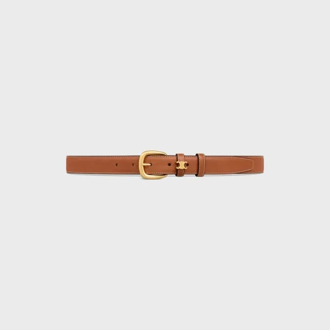Cintura Vivienne 25 mm in pelle di vitello naturale Cintura Vivienne 25 mm in pelle di vitello naturale