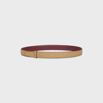 Cinturino reversibile da 25 mm in pelle di vitello liscia e martellata