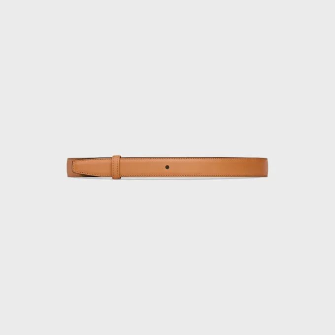 Cinturino reversibile da 25 mm in pelle di vitello naturale e Triomphe Canvas Cinturino reversibile da 25 mm in pelle di vitello naturale e Triomphe Canvas