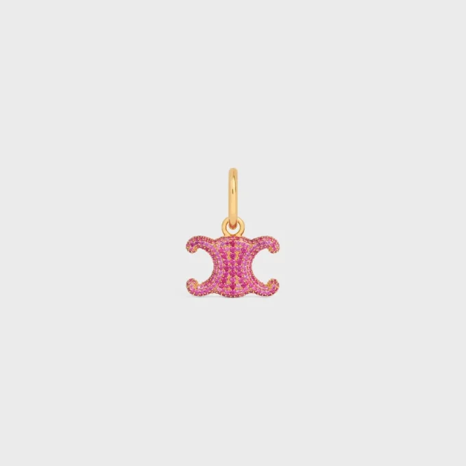 Ciondoli Triomphe in strass e ottone con finitura dorata Ciondoli Triomphe in strass e ottone con finitura dorata