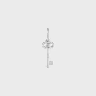 Ciondolo Chiave Triomphe in ottone con finitura in rodio