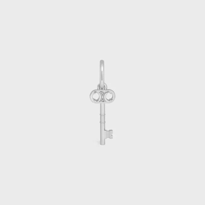 Ciondolo Chiave Triomphe in ottone con finitura in rodio Ciondolo Chiave Triomphe in ottone con finitura in rodio