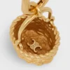Ciondolo Panier in ottone con finitura dorata