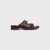Cleo – Sandalo a doppio cinturino in pelle di vitello – Concia vegetale Cleo – Sandalo a doppio cinturino in pelle di vitello – Concia vegetale