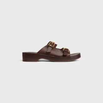 Cleo – Sandalo a doppio cinturino in pelle di vitello – Concia vegetale