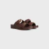 Cleo – Sandalo a doppio cinturino in pelle di vitello – Concia vegetale Cleo – Sandalo a doppio cinturino in pelle di vitello – Concia vegetale
