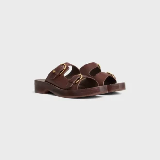 Cleo – Sandalo a doppio cinturino in pelle di vitello – Concia vegetale