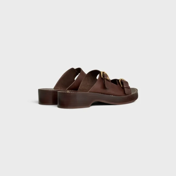 Cleo – Sandalo a doppio cinturino in pelle di vitello – Concia vegetale Cleo – Sandalo a doppio cinturino in pelle di vitello – Concia vegetale