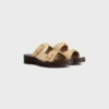 Cleo – Sandalo a doppio cinturino in pelle di vitello scamosciata Cleo – Sandalo a doppio cinturino in pelle di vitello scamosciata