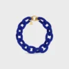 Collana Ata CELINE Links in perline e ottone con finitura dorata Collana Ata CELINE Links in perline e ottone con finitura dorata