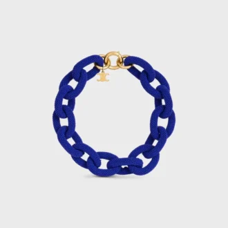 Collana Ata CELINE Links in perline e ottone con finitura dorata