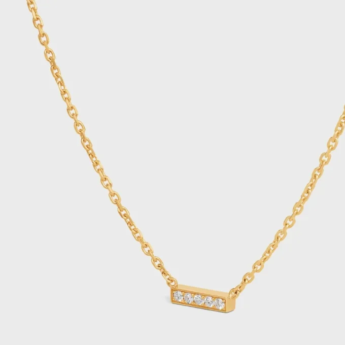 Collana CELINE Line in oro giallo e diamanti Collana CELINE Line in oro giallo e diamanti