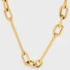 Collana con ciondoli in ottone con finitura dorata Collana con ciondoli in ottone con finitura dorata
