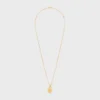 Collana Les Perles CELINE con medaglia in resina perlata e ottone con finitura dorata Collana Les Perles CELINE con medaglia in resina perlata e ottone con finitura dorata