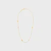 Collana Les Perles CELINE in strass, perle in resina e ottone con finitura dorata Collana Les Perles CELINE in strass, perle in resina e ottone con finitura dorata