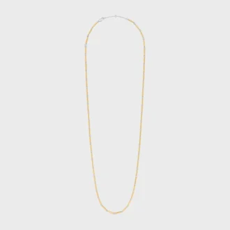 Collana lunga con ciondoli in ottone con finitura in oro e rodio Collana lunga con ciondoli in ottone con finitura in oro e rodio