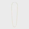 Collana lunga con ciondoli in ottone con finitura in oro e rodio Collana lunga con ciondoli in ottone con finitura in oro e rodio