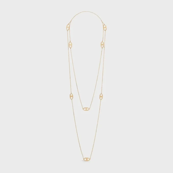 Collana lunga Maillon Triomphe in oro giallo Collana lunga Maillon Triomphe in oro giallo