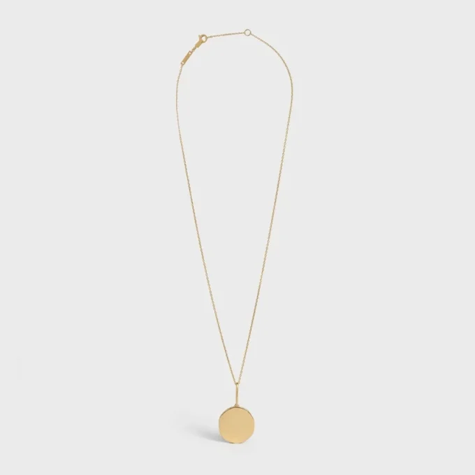 Collana Medaille CELINE Small in oro giallo e diamanti Collana Medaille CELINE Small in oro giallo e diamanti