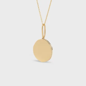 Collana Medaille CELINE Small in oro giallo e diamanti