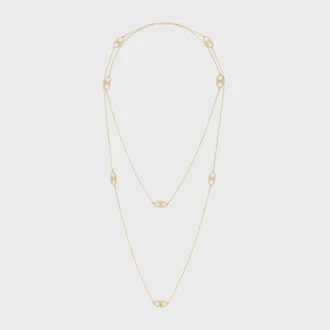 Collana Sautoir Maillon Triomphe in oro giallo e diamanti