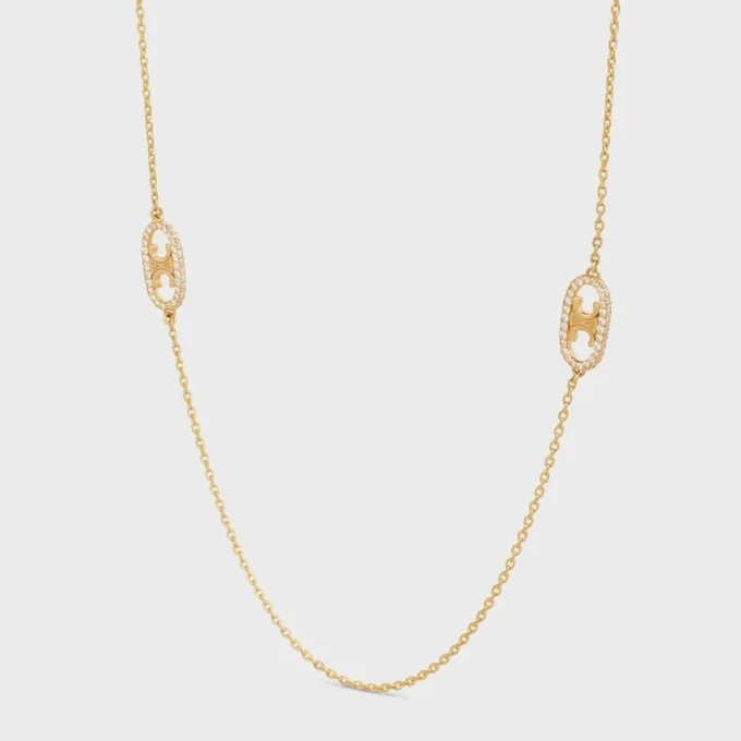 Collana Sautoir Maillon Triomphe in oro giallo e diamanti Collana Sautoir Maillon Triomphe in oro giallo e diamanti
