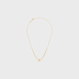 Collana sospesa Triomphe in ottone con finitura dorata