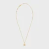 Collana Triomphe con strass in ottone con finitura dorata e cristalli Collana Triomphe con strass in ottone con finitura dorata e cristalli