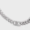 Collana Triomphe Gourmette in ottone con finitura in rodio Collana Triomphe Gourmette in ottone con finitura in rodio