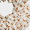 Elastico per capelli CELINE Mini Triomphe in seta e ottone con finitura dorata Elastico per capelli CELINE Mini Triomphe in seta e ottone con finitura dorata