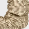 Elastico per capelli CELINE Triomphe Diagonale in seta e ottone con finitura dorata Elastico per capelli CELINE Triomphe Diagonale in seta e ottone con finitura dorata