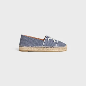 Espadrillas CELINE in tessuto a righe con motivo Triomphe