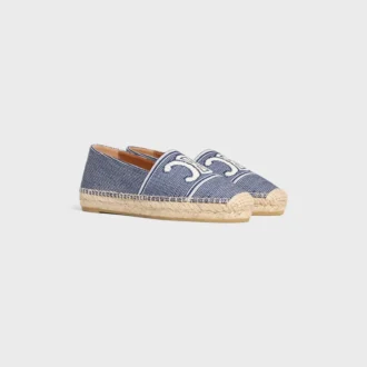 Espadrillas CELINE in tessuto a righe con motivo Triomphe