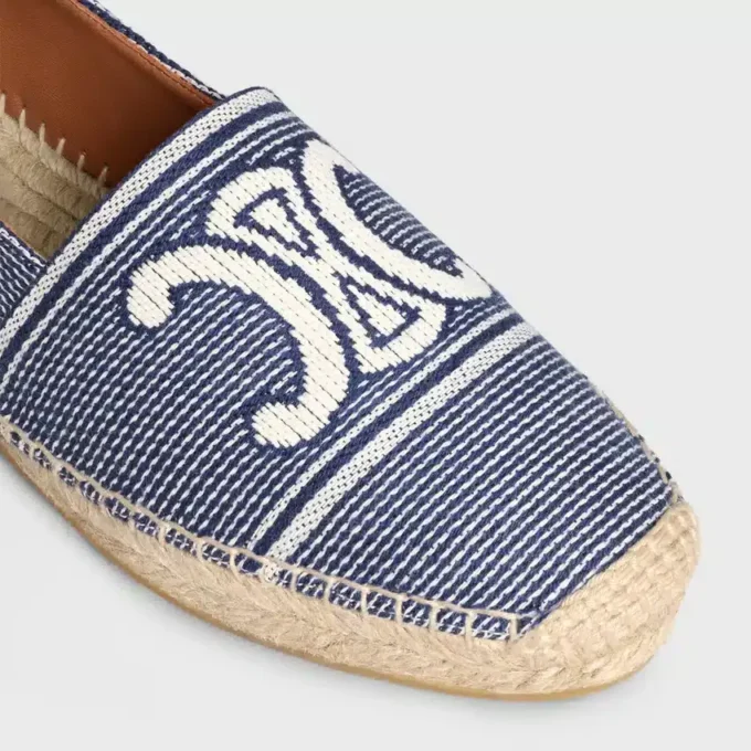 Espadrillas CELINE in tessuto a righe con motivo Triomphe Espadrillas CELINE in tessuto a righe con motivo Triomphe