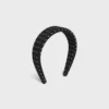 Fascia per capelli CELINE Micro Triomphe in seta Fascia per capelli CELINE Micro Triomphe in seta