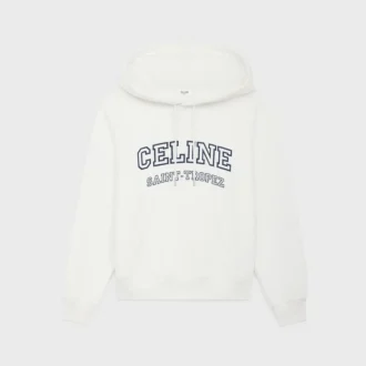 Felpa con cappuccio CELINE in cotone felpato